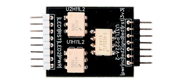 Power Management Module expansion board for USBridge providing hardware-level reset and signal monitoring for rack recovery.