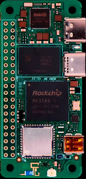 Radxa Zero 3W single board computer featuring Rockchip RK3566 SoC