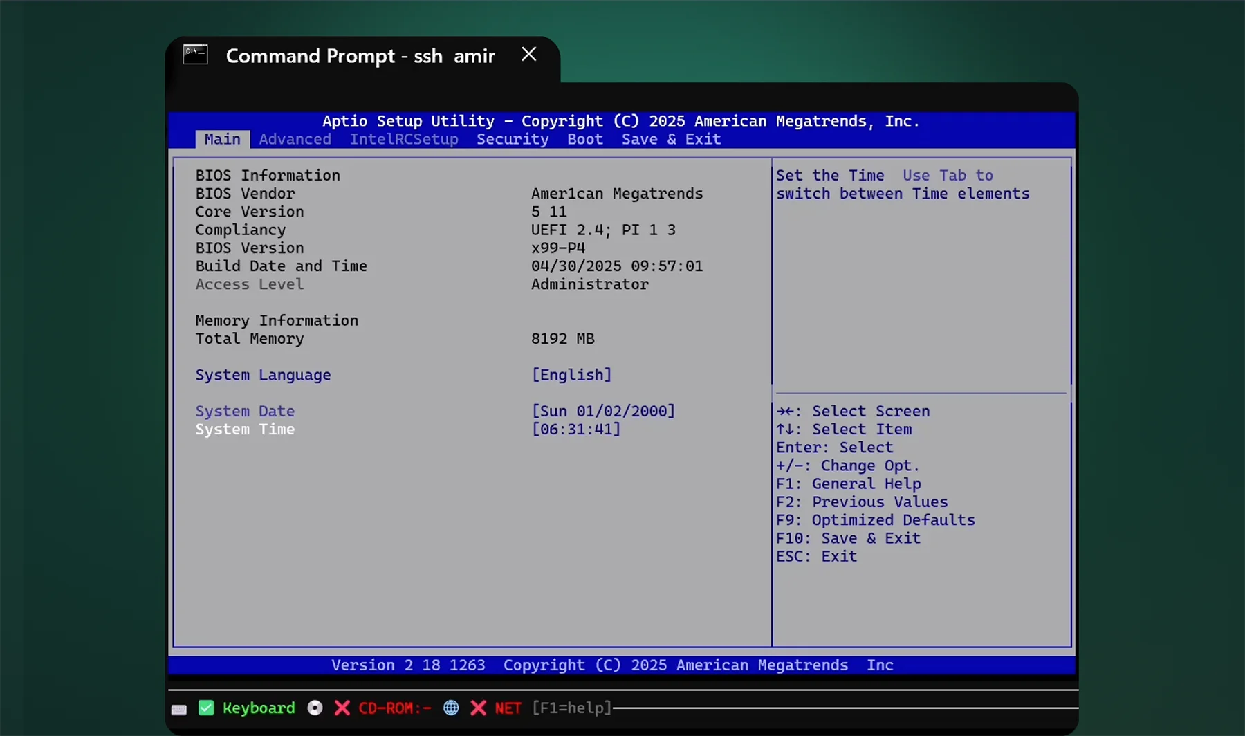 USBridge BIOS-in-Terminal Offline OCR